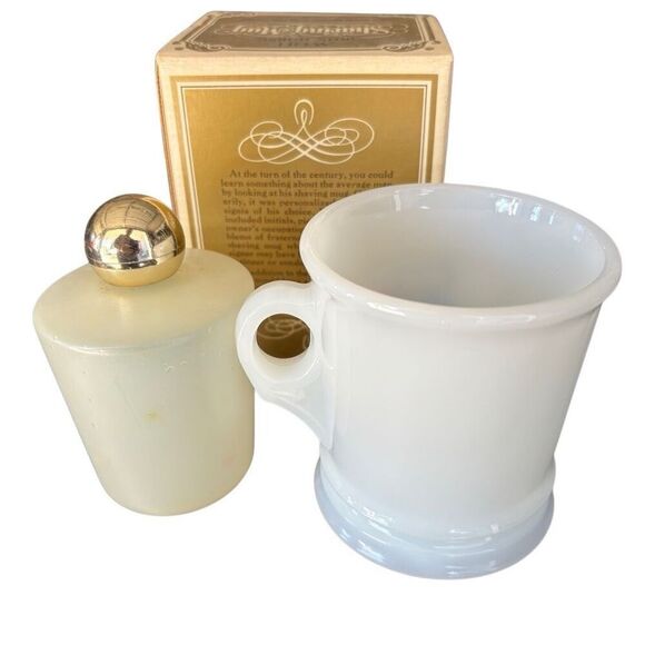 Avon Iron Horse Locomotive Shaving Mug & EMPTY Blend 7 After Shave Decanter - Picture 5 of 11